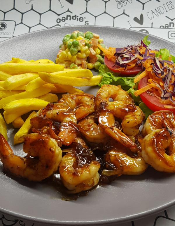 Camarones Teriyaki